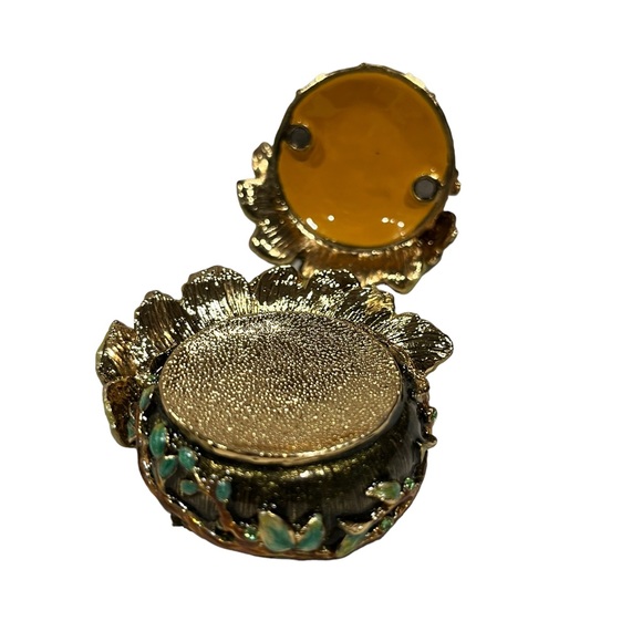 Trinket Box-Luxurious Enamel Peacock with Rhinestones, Like Jay Strongwater - Picture 9 of 9